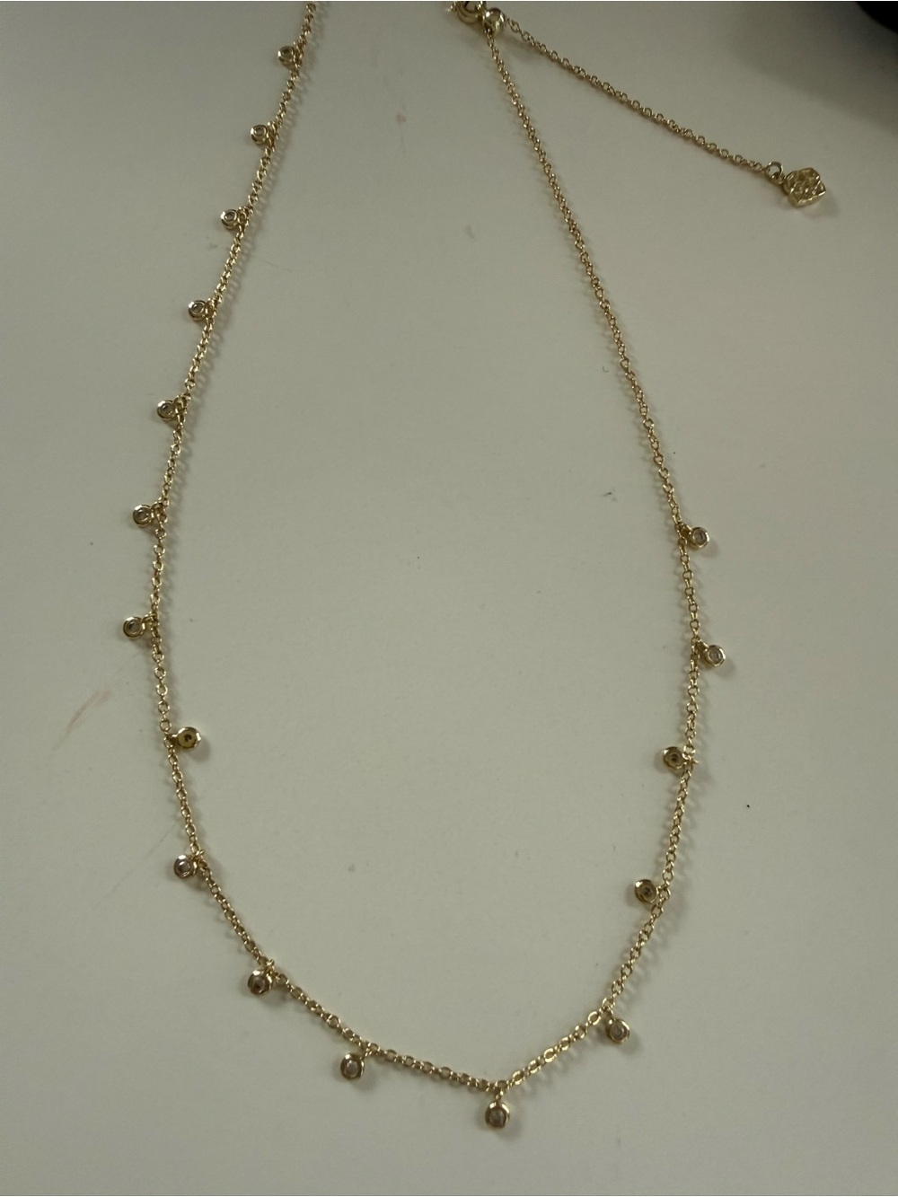 Kendra Scott Gold Bead Station Necklace